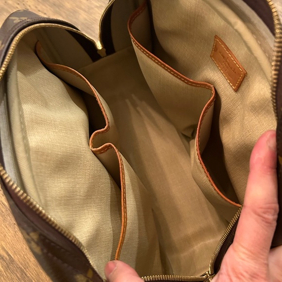 Vintage Louis Vuitton Trouville Leather Handbag Monogram LV Patina 2004 - Picture 9 of 17